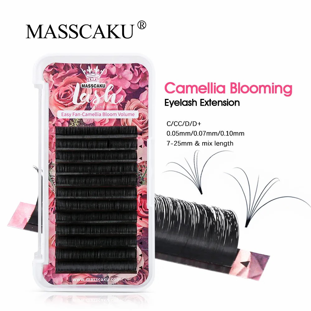 Eyelash Extension Human Hair - MASSCAKU Easy Fanning Volume Mega Rzęsy