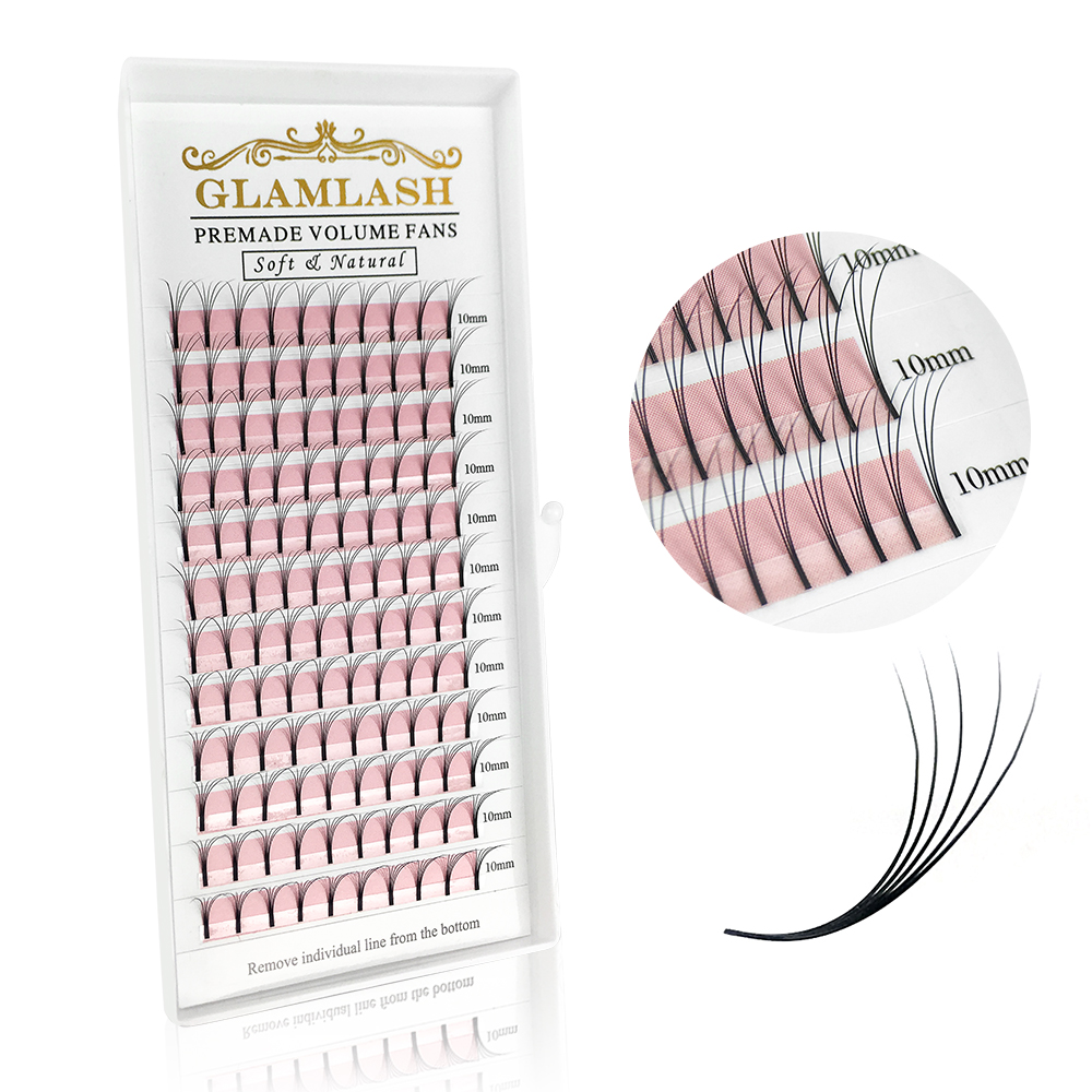 Eyelash Extension Korea Natural - GLAMLASH 2D-6D gotowe wachlarze objętościowe długa