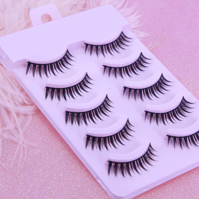Eyelash Extension Japanese Style - Ręcznie Robione 5 Par Japońskich Sztucznych