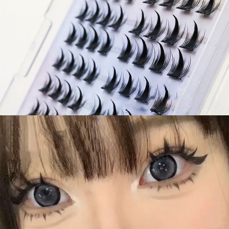 Eyelash Extension Individual - Symulacja sztucznych rzęs Komiksowy elf Samoprzylepne