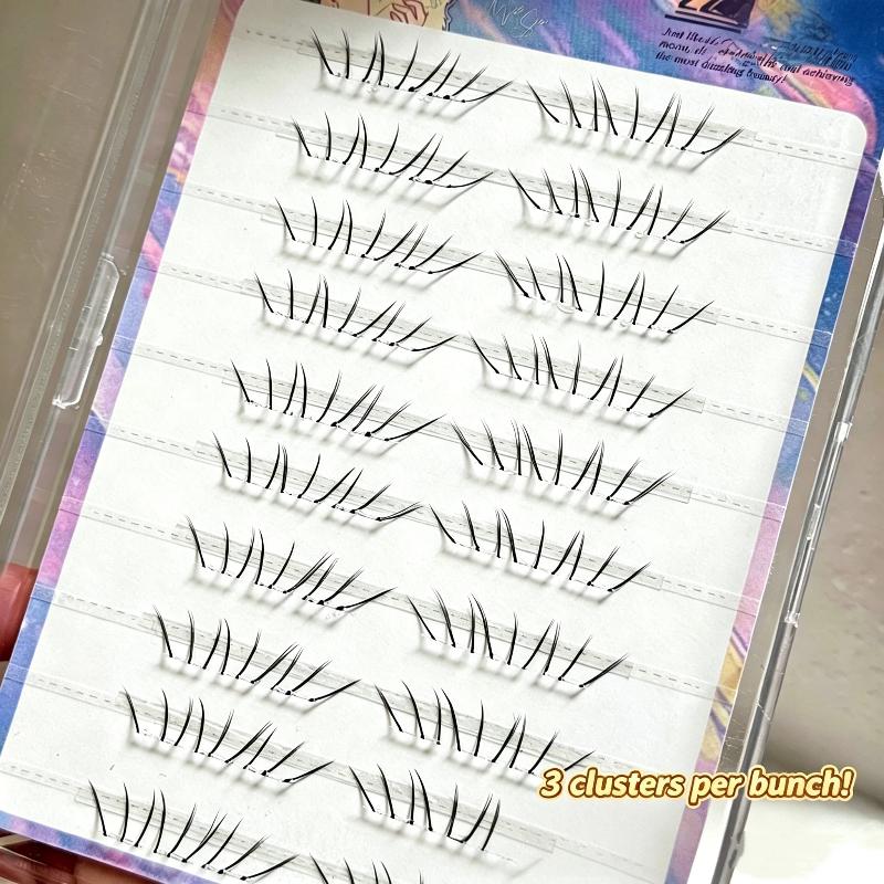 Eyelash Extension With Glue - Naturalne kompletne zestawy rzęs do przedłużania