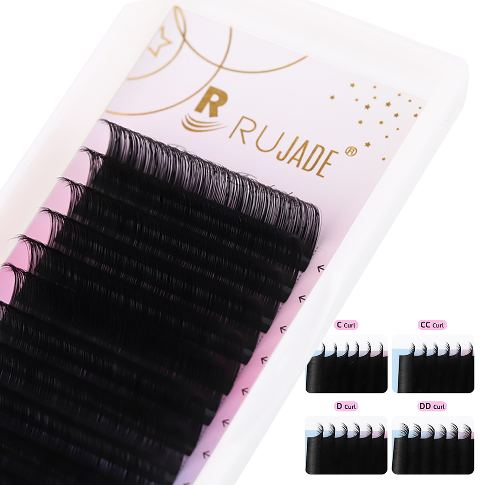 Eyelash Extension Korea Natural - RUJADE Russian Volume Przedłużanie Rzęs C
