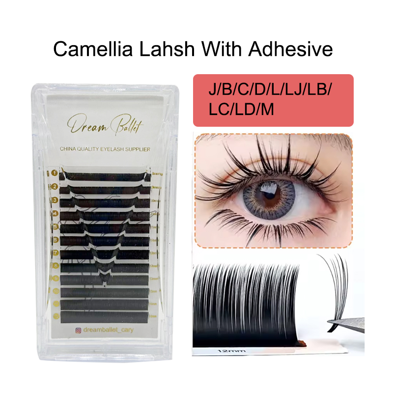 Eyelash Extension Remover At Home - Rzęsy Dream Ballet Camellia z klejem