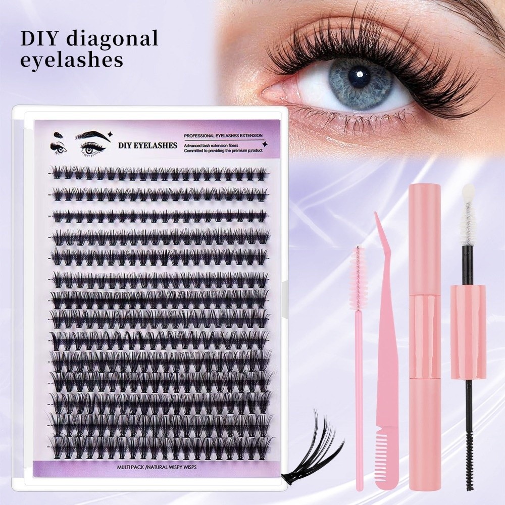 Eyelash Extension Last - Długotrwałe sztuczne rzęsy 8-12mm DIY, zestaw