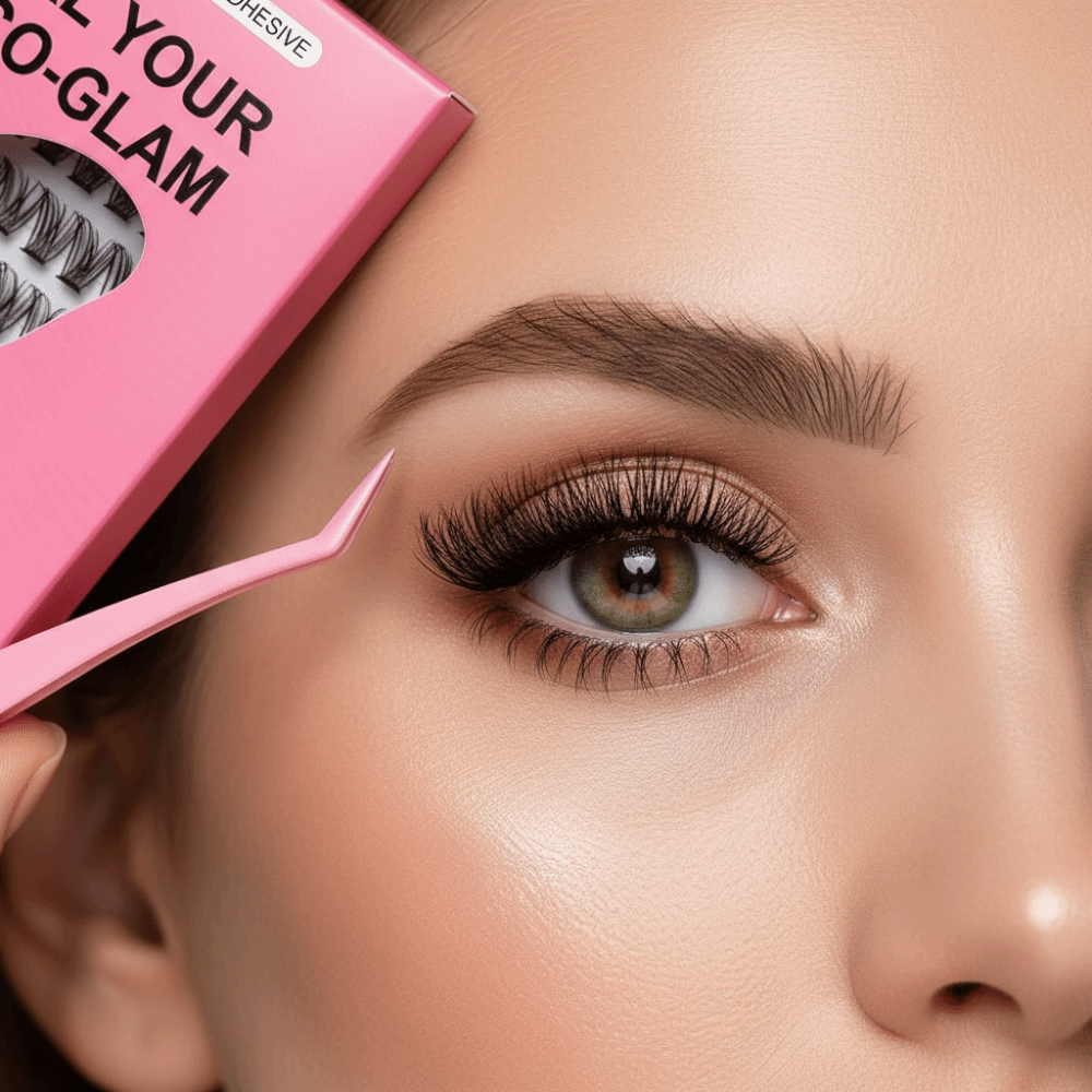 Eyelash Extension With Glue - Naturalny wygląd, zestaw do samodzielnego przedłużania