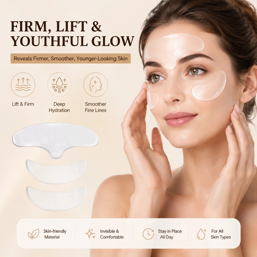 Under Eye Gel - Wielorazowa silikonowa naklejka na czoło przeciwzmarszczkowa,