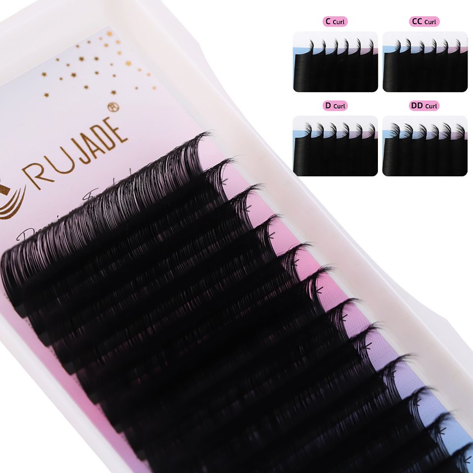 Eyelash Extension Korea Natural - Lashrujade Pojedyncze Rzęsy do Przedłużania Klasyczne