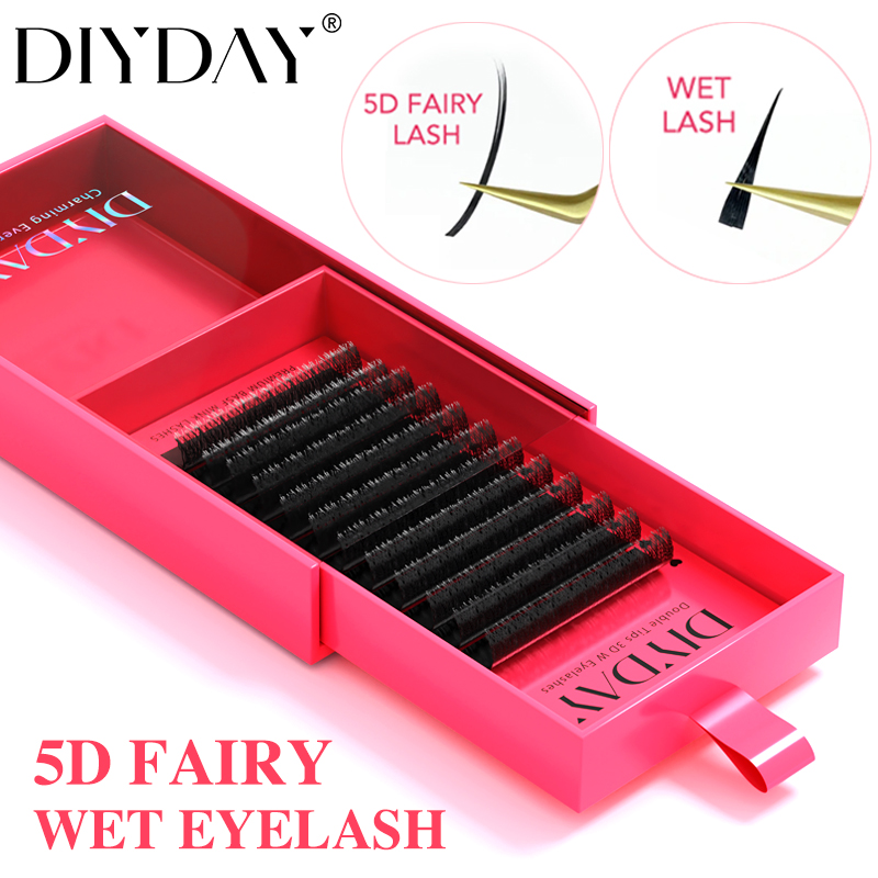 Eyelash Extension Wet Look - DIYDAY 5D wróżka przedłużanie rzęs gotowe