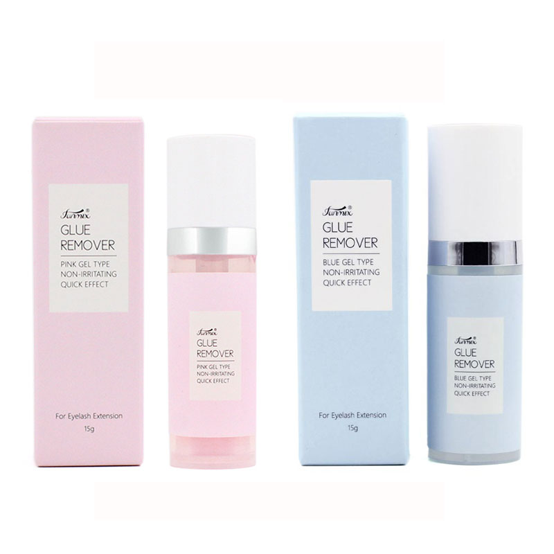 Eyelash Extension Gel Remover - 15g różowy/niebieski żel do usuwania przedłużania