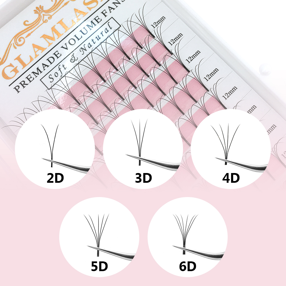 GLAMLASH 2D-6D gotowe wachlarz – Eyelash Extension Korea Natural recenzja i cena
