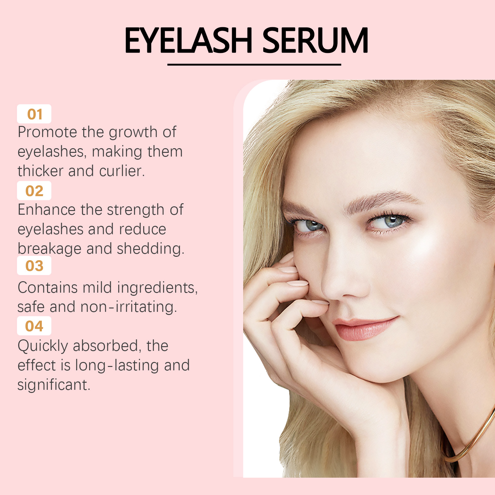 Serum do rzęs odżywiające, naw – Eyelash Extension Human Hair recenzja i cena