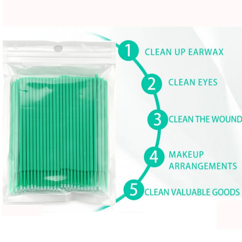 50/100 szt. Jednorazowe mikro  – Eyelash Extension Remover recenzja i cena