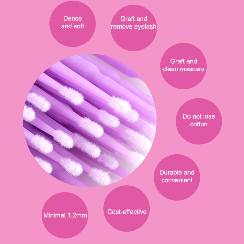 50/100 szt. Jednorazowe mikro  – Eyelash Extension Remover recenzja i cena