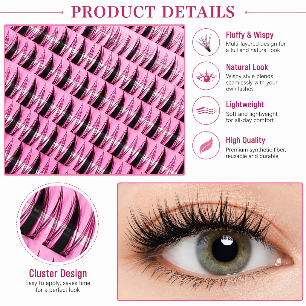 QIUNING Zestaw Kępek Rzęs Mang – Eyelash Extension Wet Look recenzja i cena
