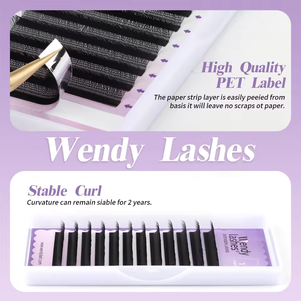 WENDY 2D YY Shape C/D Curl Eya – Eyelash Extension Human Hair recenzja i cena