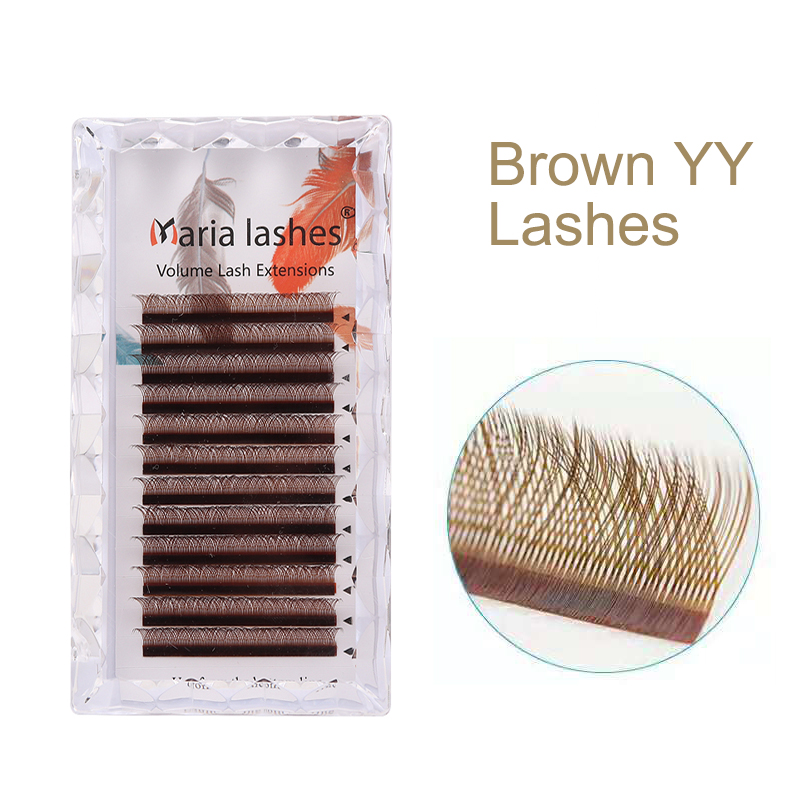 MARIA Brown YY Kształt Rzęs Ko – Eyelash Extension Human Hair recenzja i cena