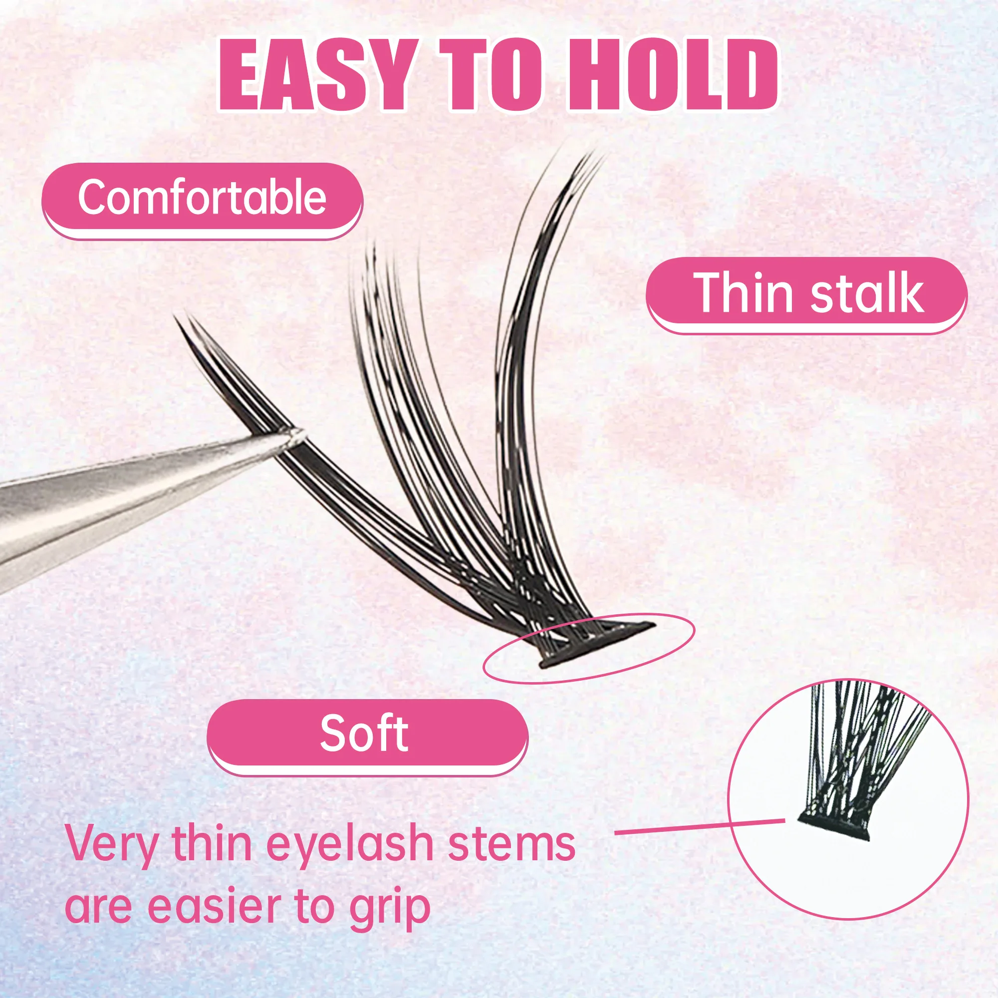Rzęsy 200 szt. w kępkach, klej – Eyelash Extension Remover At Home recenzja i cena