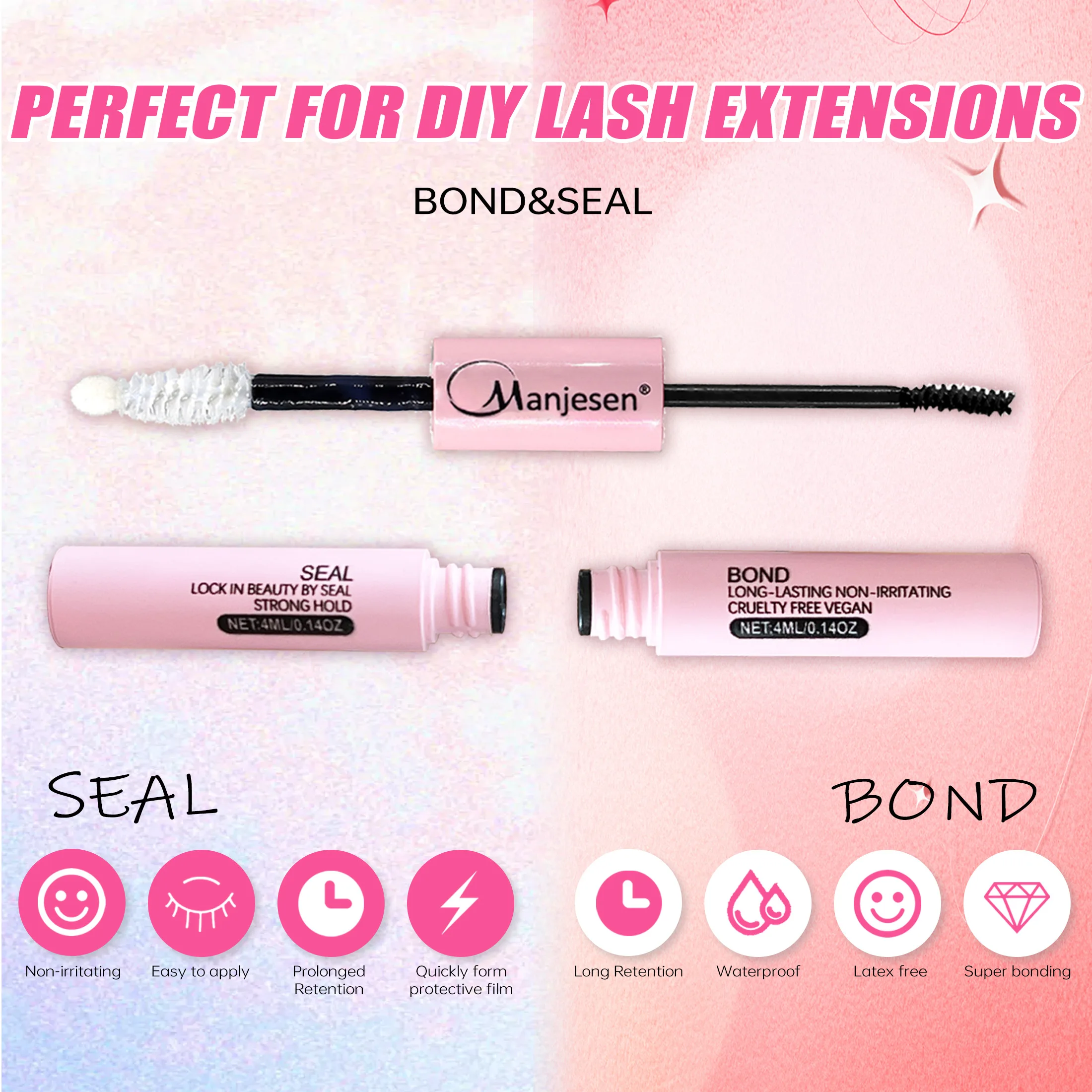 Rzęsy 200 szt. w kępkach, klej – Eyelash Extension Remover At Home recenzja i cena