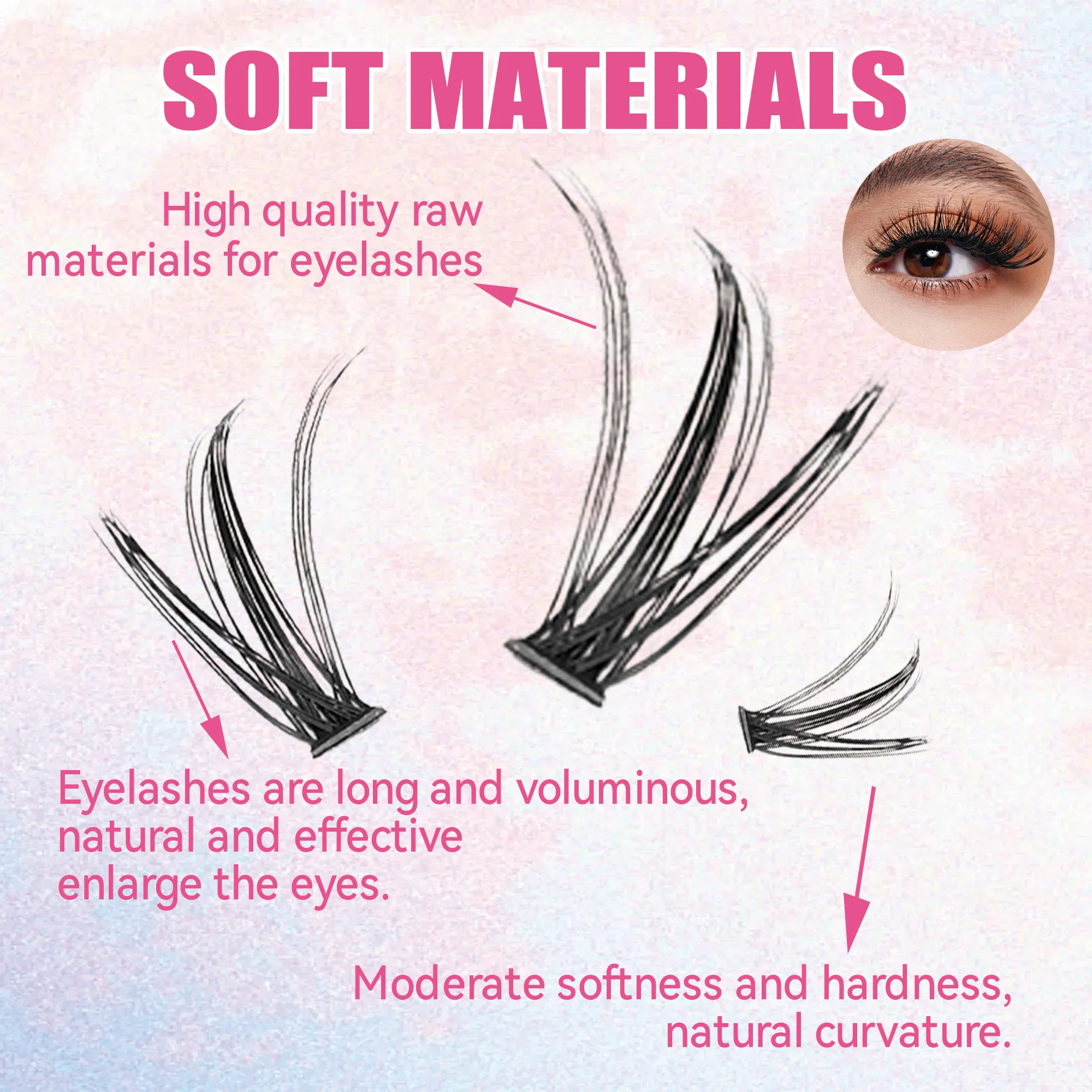 Rzęsy 200 szt. w kępkach, klej – Eyelash Extension Remover At Home recenzja i cena