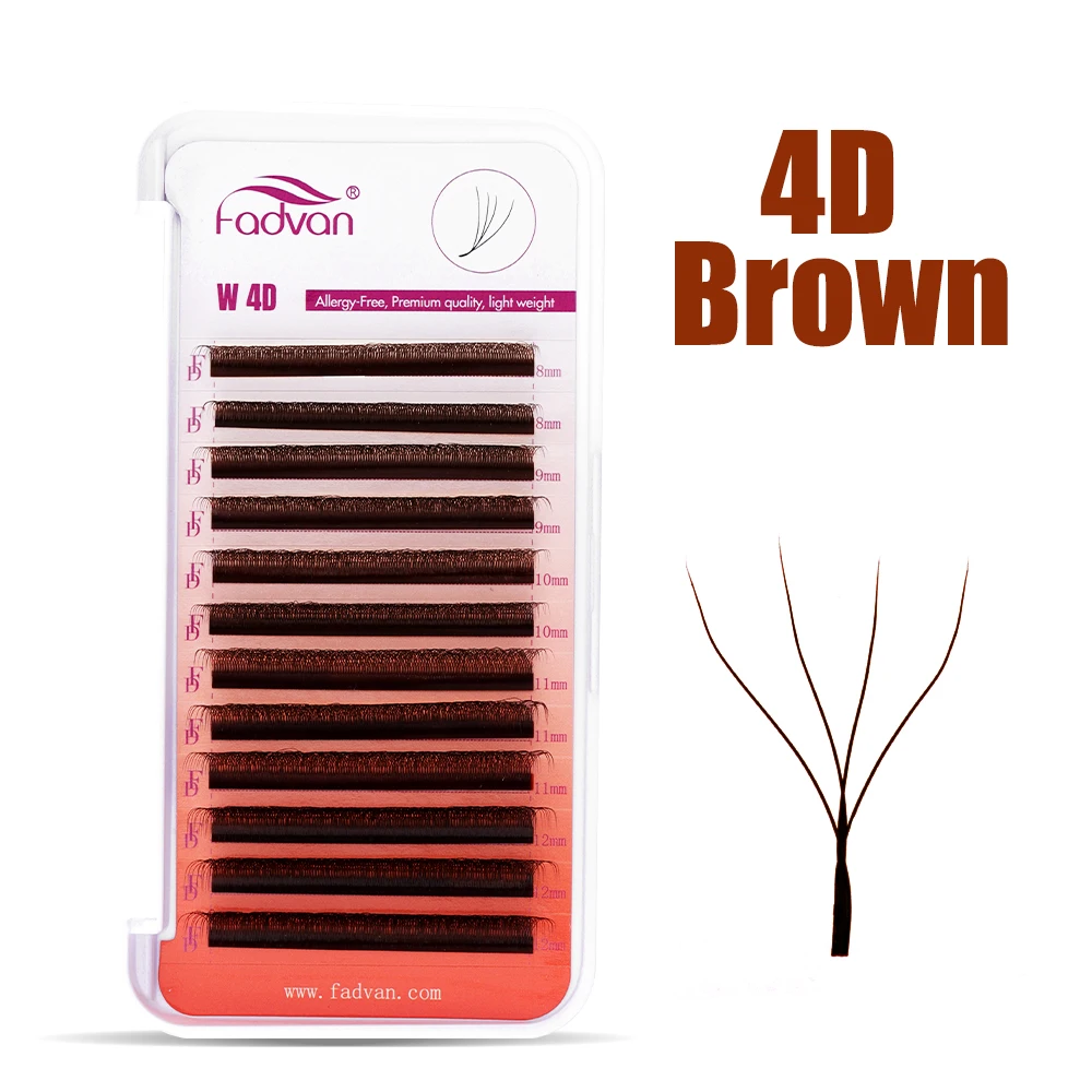 FADVAN Brown 3D/4D W Shape D C – Eyelash Extension Last recenzja i cena